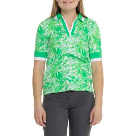 Bogner Elonie Shirt - Short Sleeve in Lime Leaf Print
