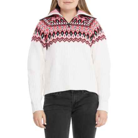 Bogner Fire + Ice Dory Sweater - Zip Neck in Offwhite