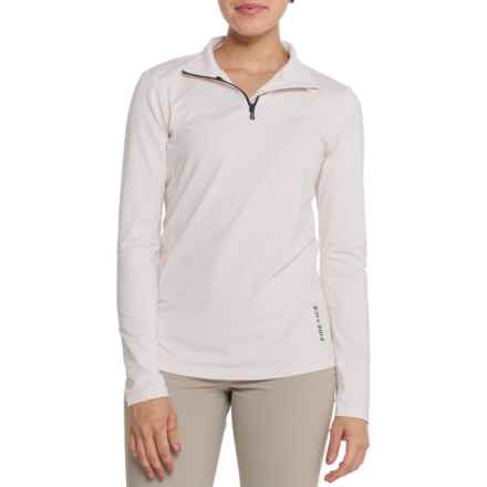 Bogner Fire + Ice Margo-O Technical Base Layer Top - Zip Neck, Long Sleeve in Powder Mauve