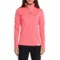 Bogner Fire + Ice Margo2 Technical Base Layer Top - Zip Neck, Long Sleeve in Coral Pink