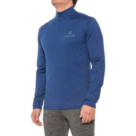 Bogner Fire + Ice Pascal Base Layer Top - Zip Neck, Long Sleeve in Blue