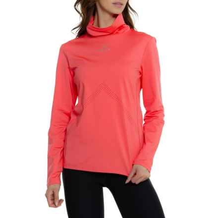 Bogner Fire + Ice Regan Technical Turtleneck Shirt - Long Sleeve in Coral Pink