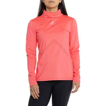 Bogner Fire + Ice Regan Turtleneck Shirt - Long Sleeve in Coral Pink