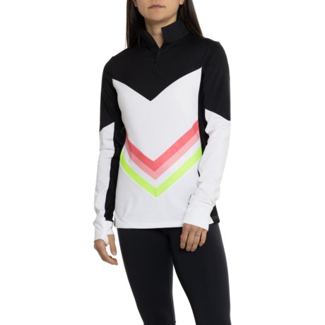 Bogner Fire + Ice Samona Shirt - Long Sleeve, Zip Neck in Off White