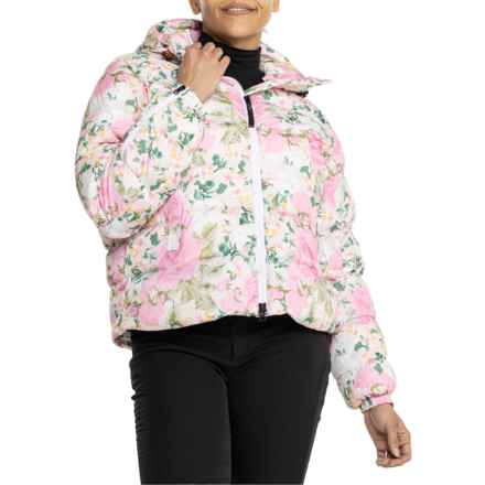 BOGNER FIRE + ICE X LOVE SHACK FANCY Raissa Outdoor Jacket - Insulated in Magenta Flower Fields