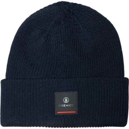 BOGNER FIRE+ICE Made in Italy Tarek Beanie - Virgin Wool in Nautical Blue