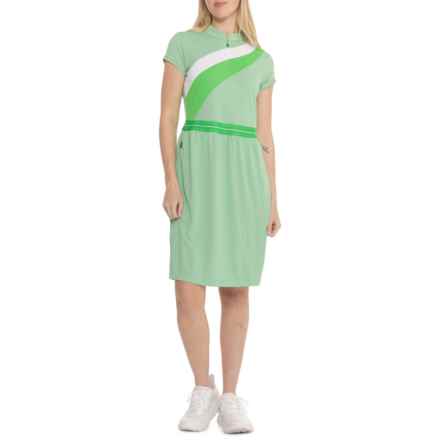 Bogner Gini Dress and Shorts - Zip Neck, Short Sleeve in Faded Mint