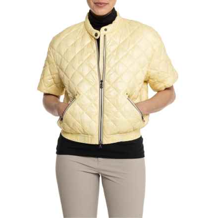Bogner Golf Faia Jacket - Insulated, Short Sleeve in Pastel Yellow