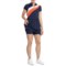 4CWCA_3 Bogner Golf Gini Zip Neck Dress and Shorts - Short Sleeve