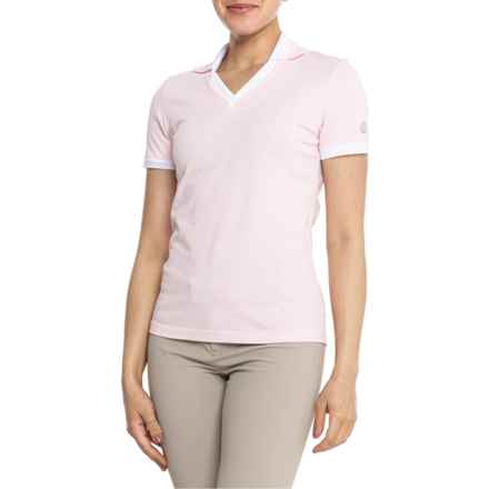 Bogner Golf Luma Polo Shirt - Short Sleeve in Soft Peach