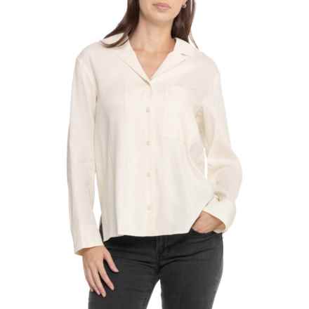 Bogner Golf Rietta Shirt - Linen, Long Sleeve in Eggshell
