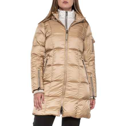 Bogner Hanny Midi Down Coat - Waterproof, Insulated in Light Caramel