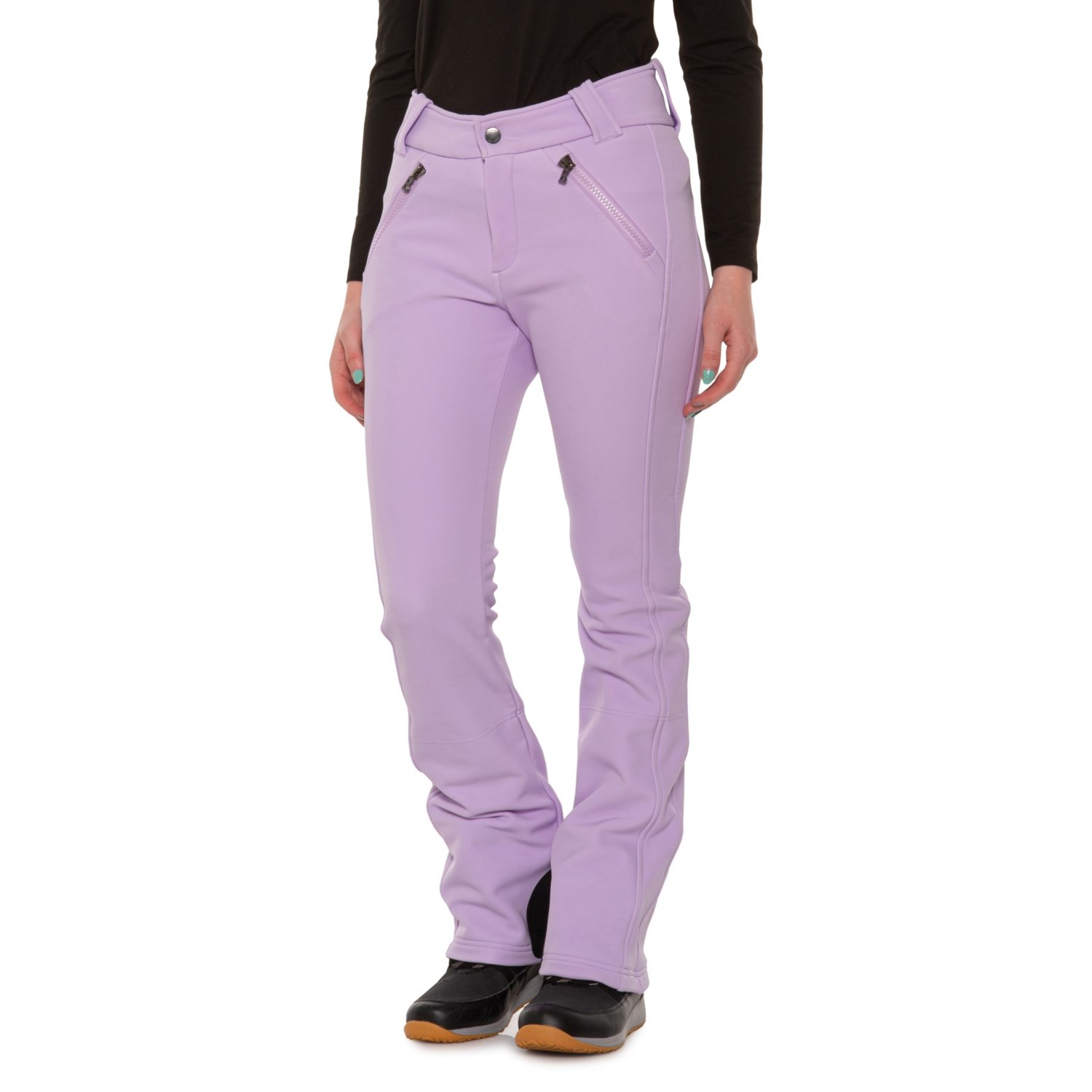 80S HIGH WAIST SKI Pants/purple Black Ski Pant/high Waisted Ski
