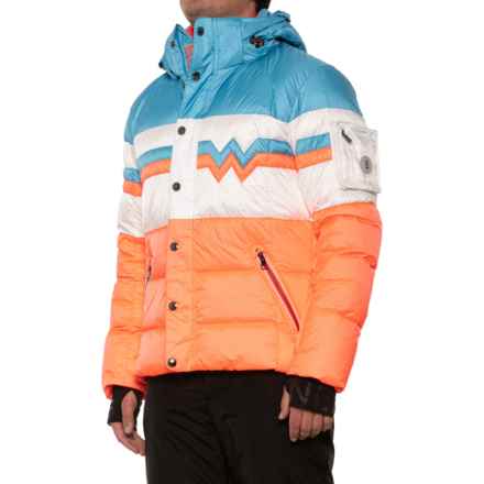 Bogner Ian-D Retro Down Hooded Ski Jacket - Waterproof, Insulated in Bright Sky