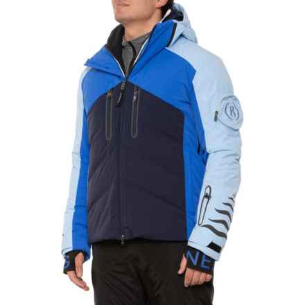 Bogner Jesse-D Down Ski Jacket - Waterproof, Insulated in White/Blue