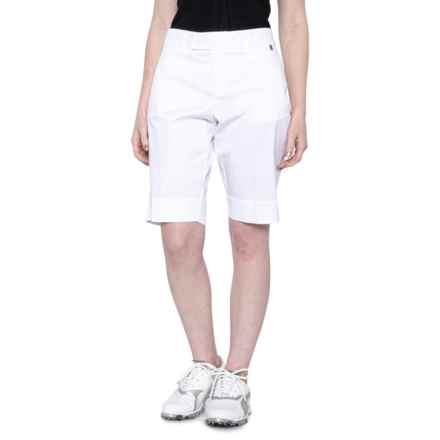 Bogner Lara Bermuda Golf Shorts in White