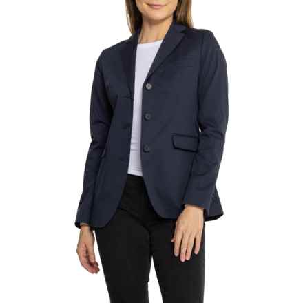 Bogner Mabel Stretch-Cotton Blazer in Navy