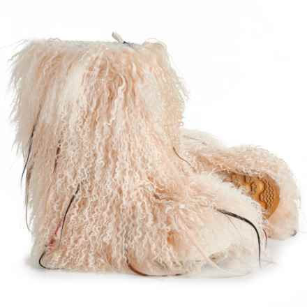 Bogner Made in Italy Les Arcs Shearling Snow Boots (For Women) in Nature