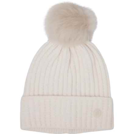 Bogner Made in Italy Ranya Beanie - Virgin Wool (For Women) in Off White