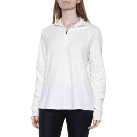 Bogner Madita Technical Shirt - Zip Neck, Long Sleeve in Off-White