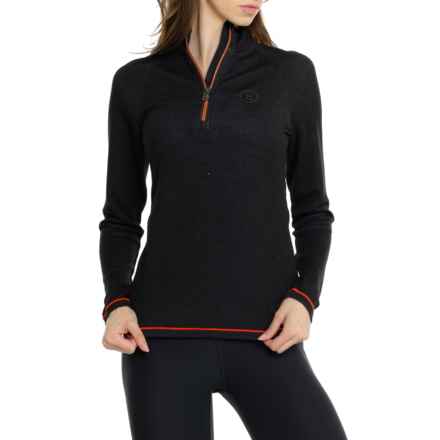 Bogner Malena Technical Shirt - Zip Neck, Long Sleeve in Black