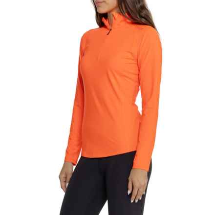 Bogner Medita Base Layer Top - Zip Neck, Long Sleeve in Vibrant Red