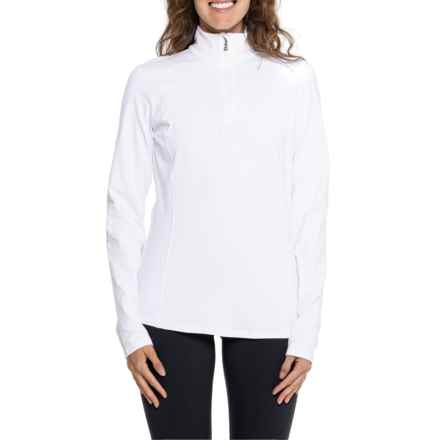 Bogner Medita Shirt - Zip Neck, Long Sleeve in Off White