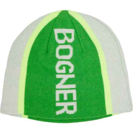 Bogner Ricko Beanie - Virgin Wool (For Men) in Green/Off White