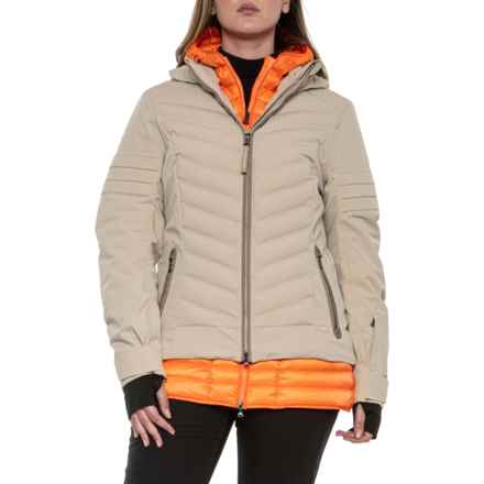 Bogner Rikela-T Hooded Ski Jacket - Waterproof, Insulated in Powder Champagne