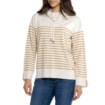 Bogner Sadia Cowl Neck Knit Shirt - Long Sleeve in Sea Shell