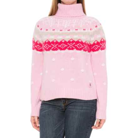 Bogner Samia Cashmere Turtleneck Sweater in Bright Rose