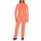 Bogner Talisha Belted Striped Ski Suit in Neon Red