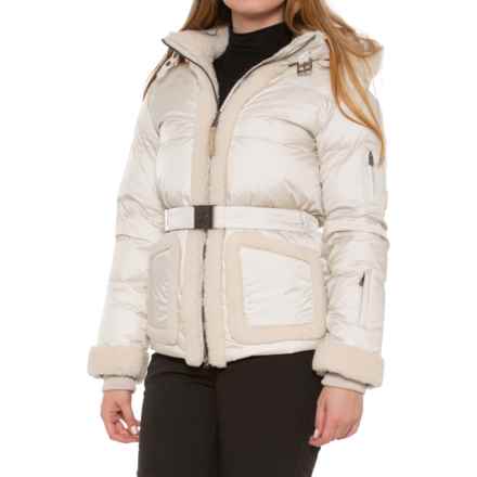 Bogner Terry-LD Shearling Down Ski Jacket - Waterproof, 750 Fill Power in Ivory