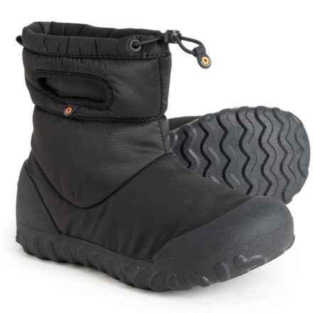 Bogs Footwear Boys B-Moc Snow Boots - Waterproof, Insulated in Black