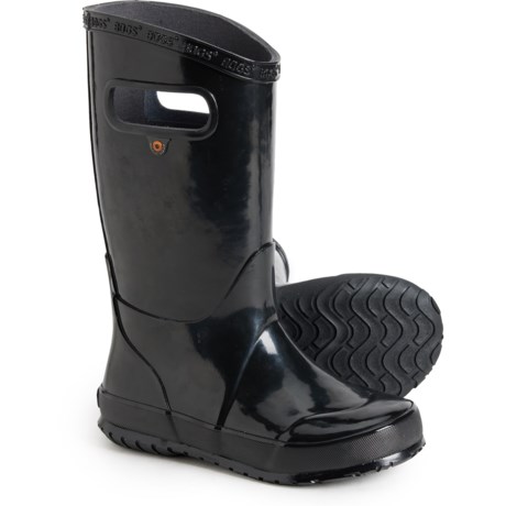 Bogs Footwear Boys Solid Rain Boots - Waterproof in Black