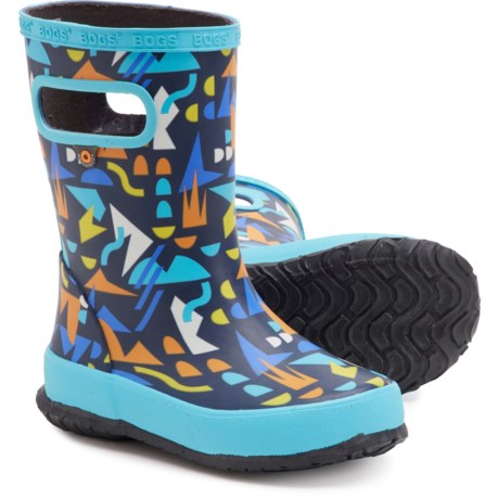 Bogs Footwear Boys Sparse Geo Skipper Rain Boots - Waterproof