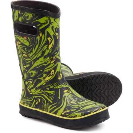 Bogs Footwear Boys Spooky Rain Boots - Waterproof in Black Multi