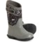 Bogs Footwear Boys York Spooky Rain Boots - Waterproof, Insulated in Gray Multi