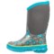 499DG_4 Bogs Footwear Classic Flower Neoprene Boots - Waterproof, Insulated (For Girls)