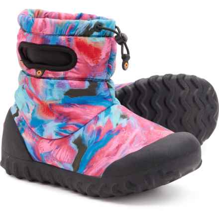 Bogs Footwear Girls B-Moc Wild Brush Snow Boots - Waterproof, Insulated in Blue Multi