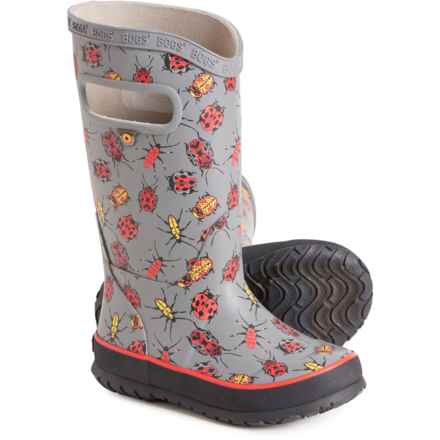 Bogs Footwear Girls Bugs Rain Boots - Waterproof in Gray