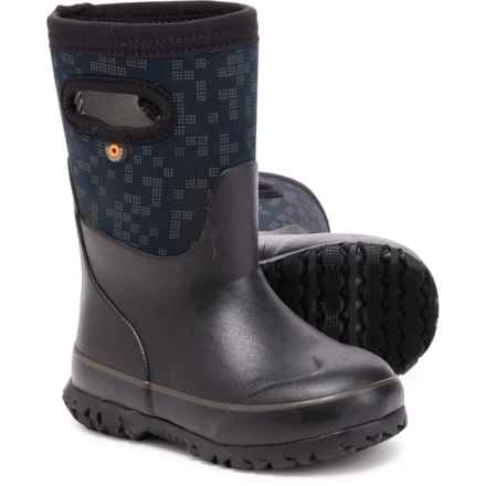 Bogs Footwear Girls Grasp Amazed Boots - Waterproof, Insulated in Black Multi
