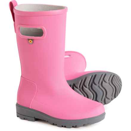 Bogs Footwear Girls Holly Jr. Tall Rain Boots - Waterproof in Pink