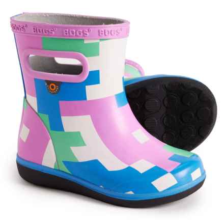Bogs Footwear Girls Skipper II Big Camo Rain Boots - Waterproof in Pink Multi