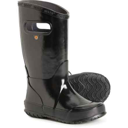 Bogs Footwear Girls Solid Rain Boots - Waterproof in Black