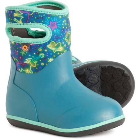 Bogs Footwear Girls Unicorn Neoprene Boots - Waterproof in Indigo Mlt