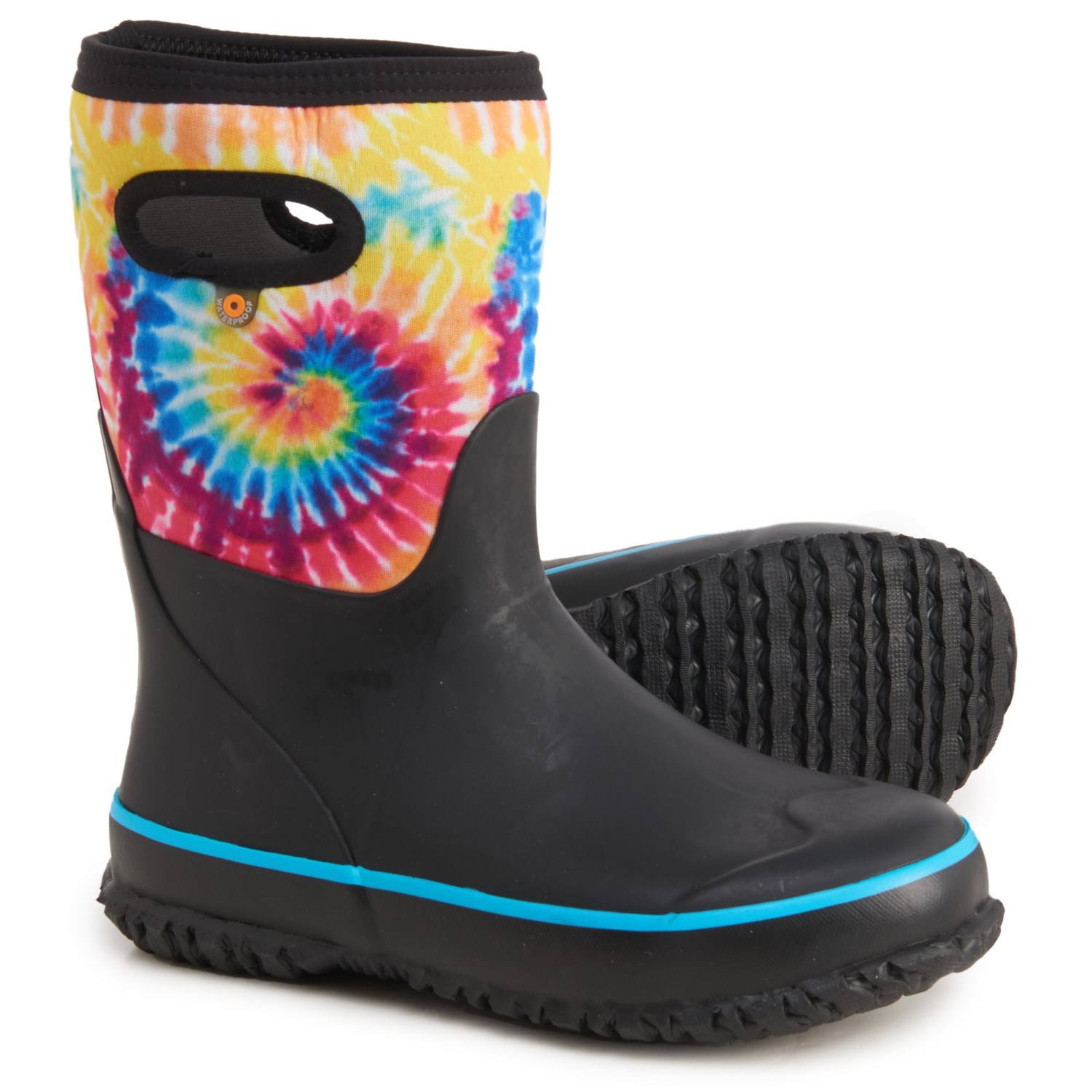 tie rain boots
