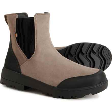 Bogs Footwear Holly Chelsea Rain Boots - Waterproof, Leather (For Women) in Taupe