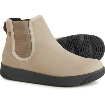 Bogs Footwear Kicker Chelsea Ankle Rain Boots - Waterproof, Leather (For Women) in Oatmeal