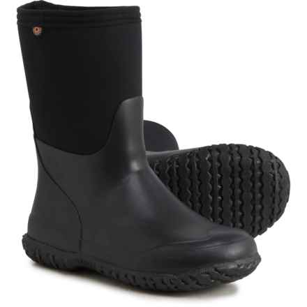 Bogs Footwear Little and Big Boys and Girls Stomper Neoprene Rain Boots - Waterproof in Black